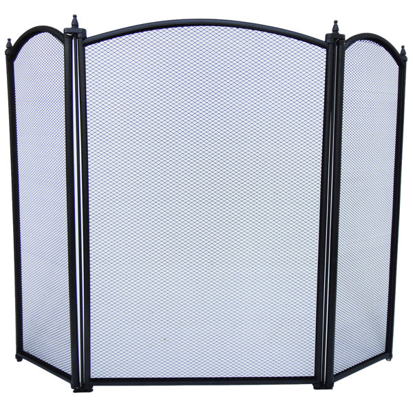 Marlow Home Co. Kamingitter mit 3 Paneelen aus Gusseisen & Bewertungen